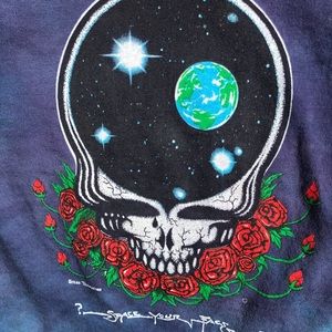 Kids Vintage 80s Grateful Dead Space Your Face T